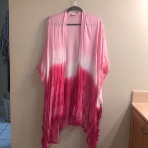 Kimono open front arm holes Never worn. Perfect condition. Swim, jacket, shawl.